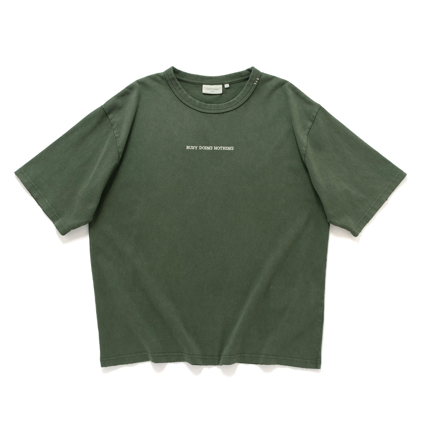 (TP1842) Garment Dyed Message Tee