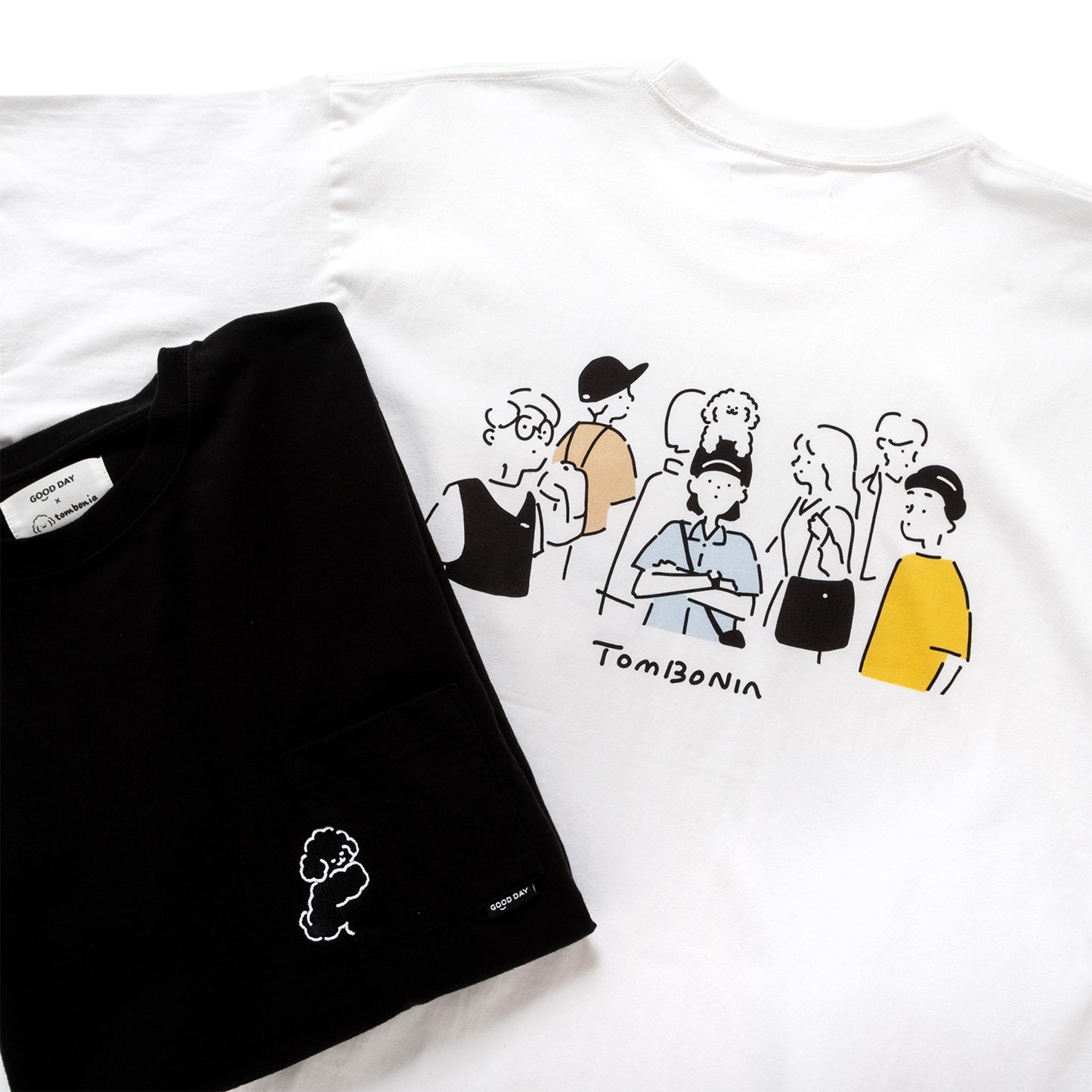(EX705) Chill Day Embroidery Pocket Tee