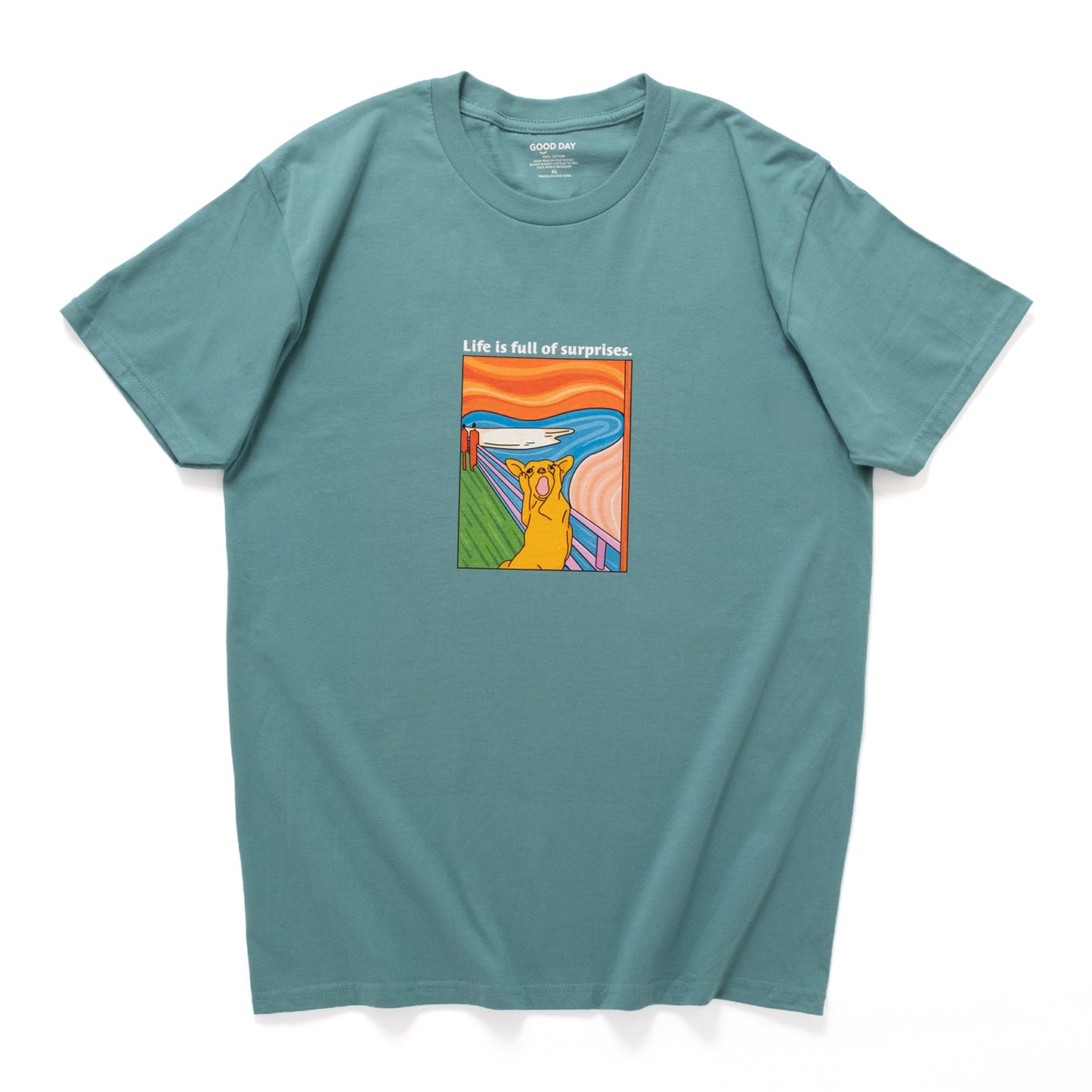 (ZT1914) Art Piece Dog Graphic Tee