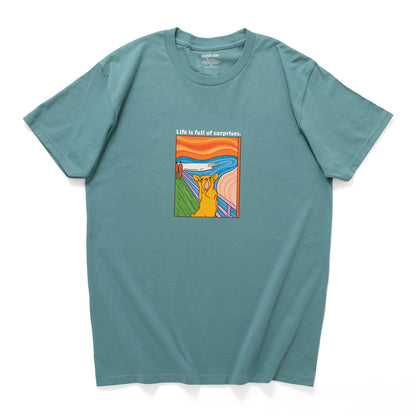 (ZT1914) Art Piece Dog Graphic Tee