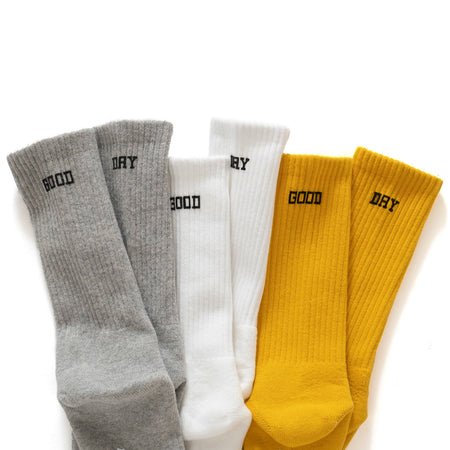 (ZA082) What A Good Day Message Socks