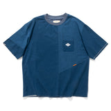 (TP1602) Indigo Patchwork Tee