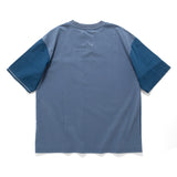 (TP1602) Indigo Patchwork Tee