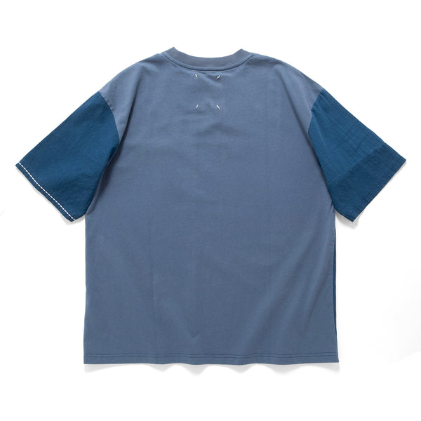 (TP1602) Indigo Patchwork Tee