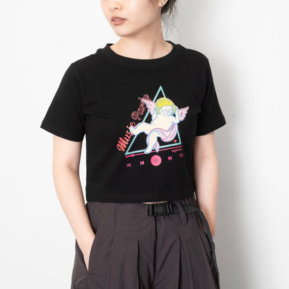 (ZT1419) Music Angel 圖案女裝短Tee