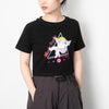 (ZT1419) Music Angel Graphic Cropped Tee