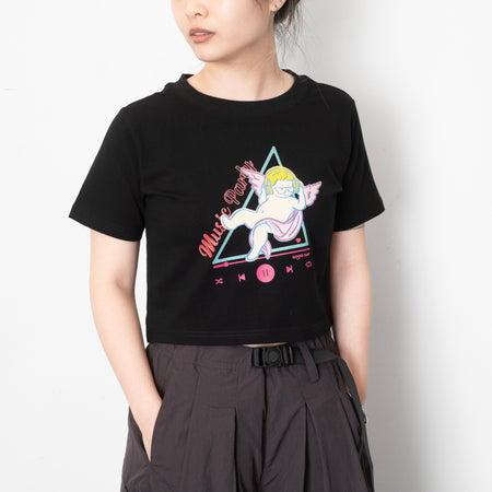 (ZT1435) Firework Graphic Embroidery Tee