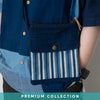 (YB498) Indigo Patchwork Shoulder Bag