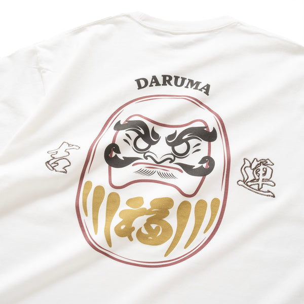 (ZT1428) Daruma Graphic Embroidery Tee