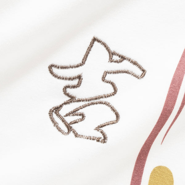(ZT1428) Daruma Graphic Embroidery Tee