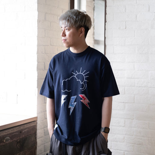 (ZT1186) Weather Patchwork Graphic Tee