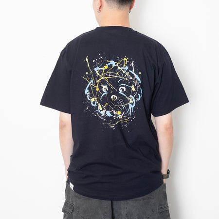 (ZT1435) Firework Graphic Embroidery Tee