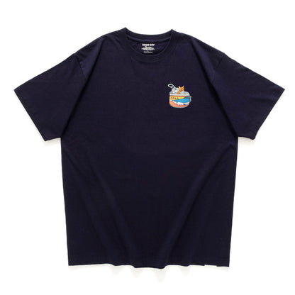 (ZT1947) Canned Cat Graphic Pocket Tee
