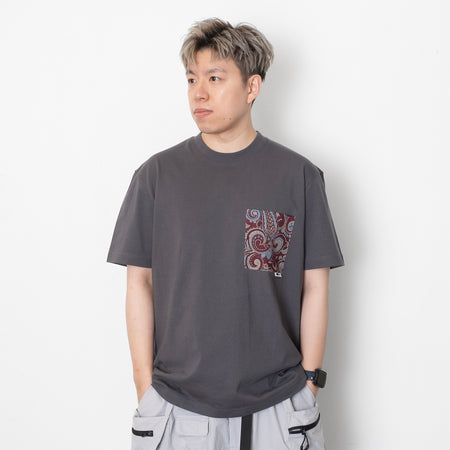 (ZT1482) Hawaii Surfing Graphic Pocket Tee