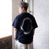 (ZT1192) Shark Teeth Patchwork Graphic Tee