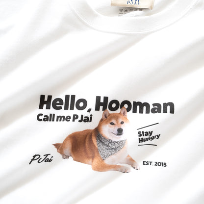 (ZT1190) Hello, Hooman P仔相片印花 Tee