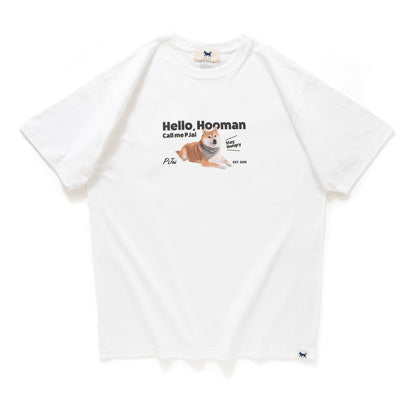 (ZT1190) Hello, Hooman P仔相片印花 Tee