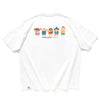 (EX484) Graphic Embroidery Pocket Tee
