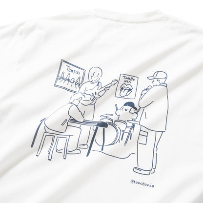 (EX592) Band Embroidery Pocket Tee