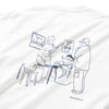 (EX592) Band Embroidery Pocket Tee