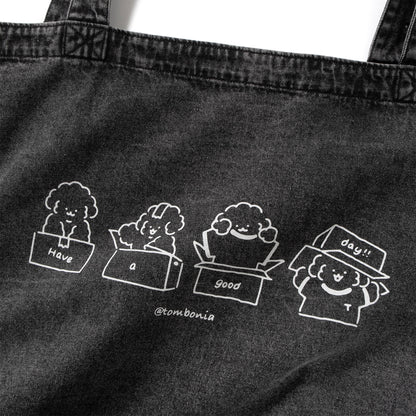 (EX598) Have a Good Day Washed Tote Bag