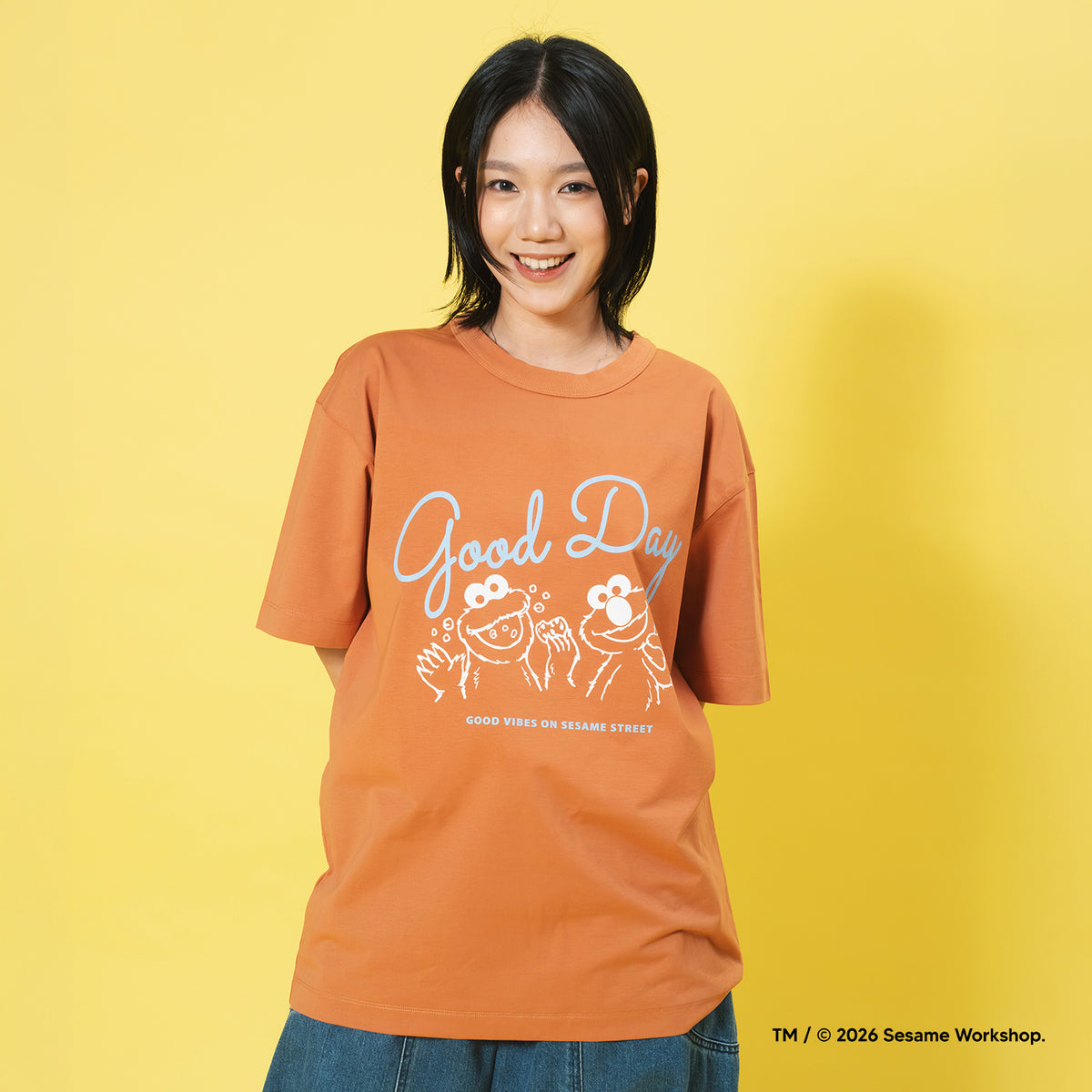 (EX710) Good Vibes 圖案涼感 Tee