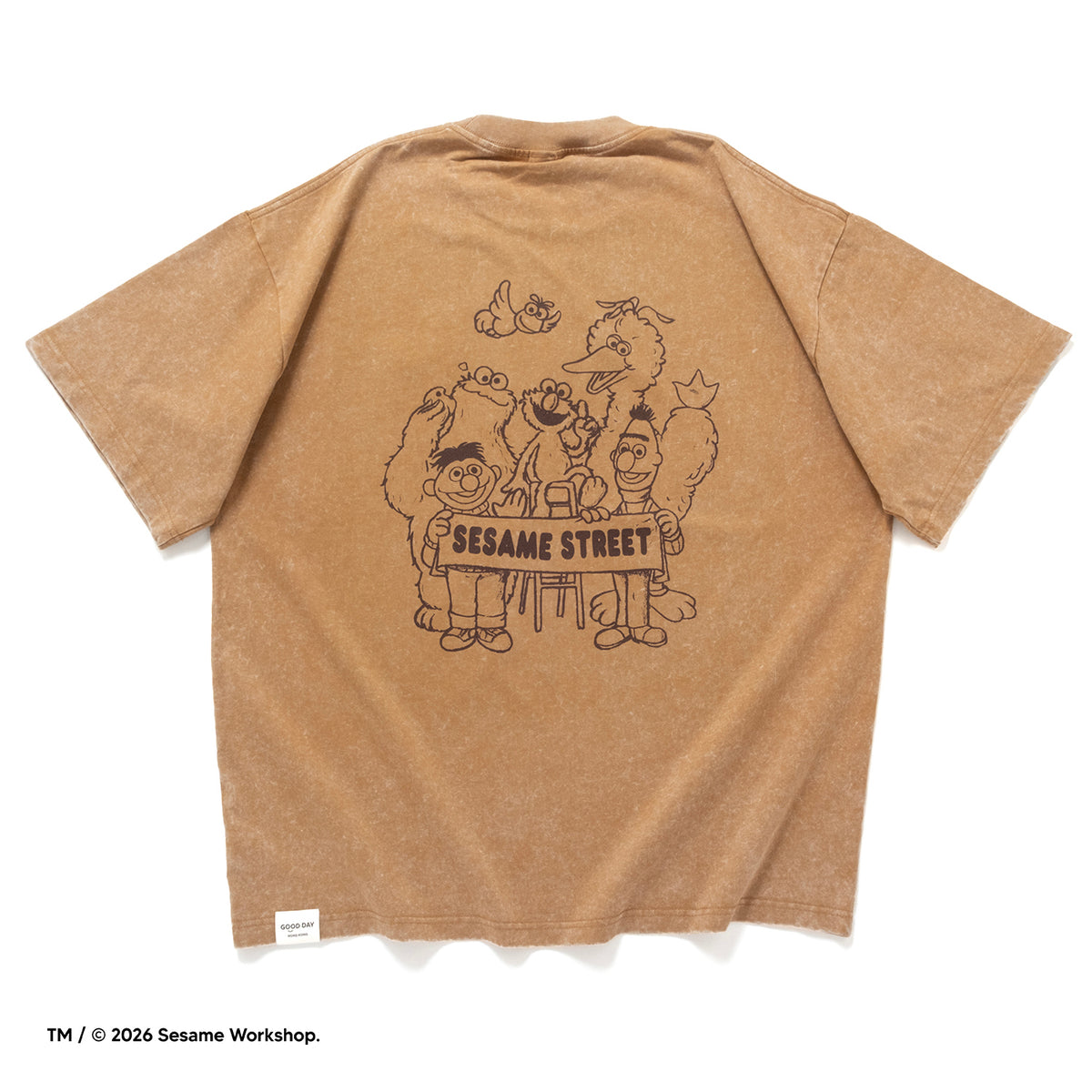(EX711) Good Friends 圖案洗水 Tee