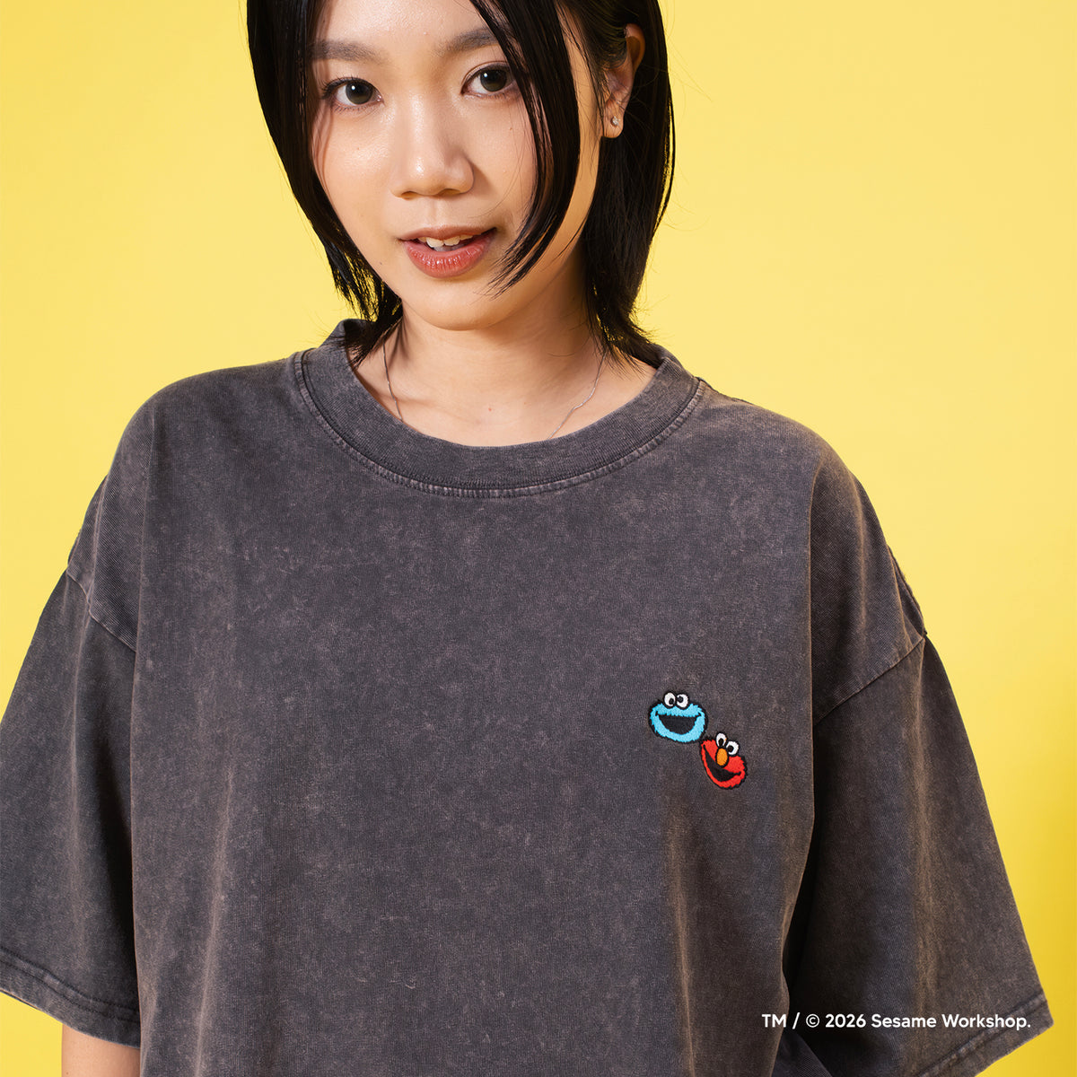 (EX711) Good Friends 圖案洗水 Tee
