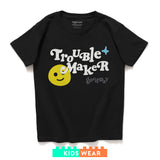 (ZT1137) Kids Trouble Maker Graphic Tee