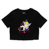 (ZT1419) Music Angel Graphic Cropped Tee