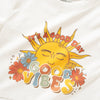 (ZT1508) GOOD VIBES 圖案女裝短 Tee