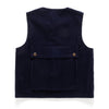 (JK380) 2 Face Corduroy Horn Button Vest