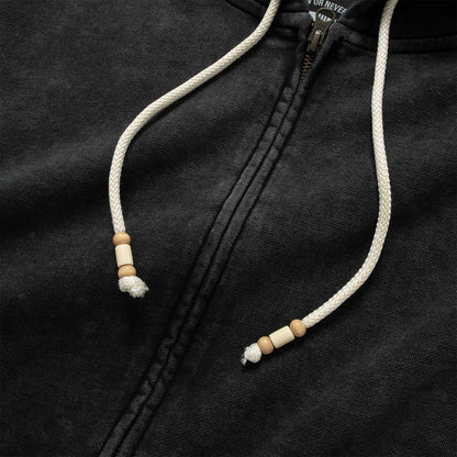 (JK410) Washed Zip Up Jacket