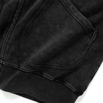 (JK410) Washed Zip Up Jacket