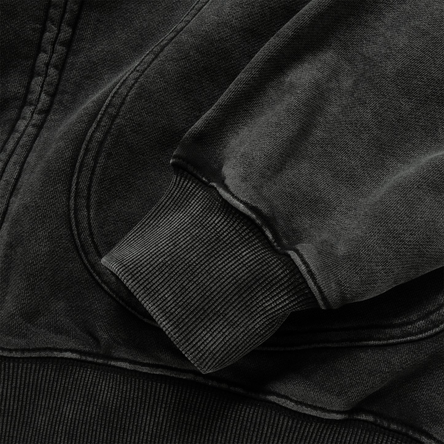 (JK410) Washed Zip Up Jacket