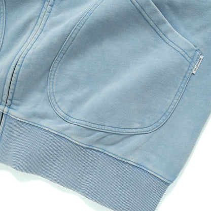 (JK410) Washed Zip Up Jacket