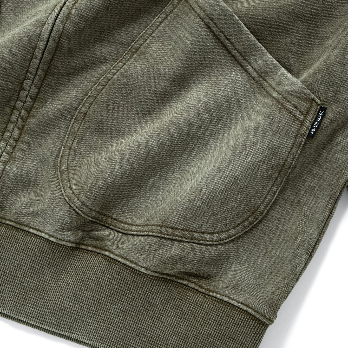 (JK410) Washed Zip Up Jacket