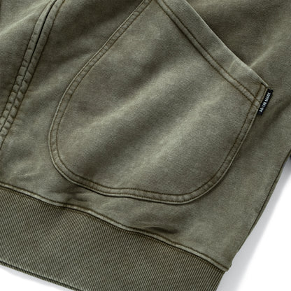 (JK410) Washed Zip Up Jacket