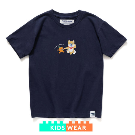 (EX427) Kids Bob Bob Pig Crepe Graphic Tee