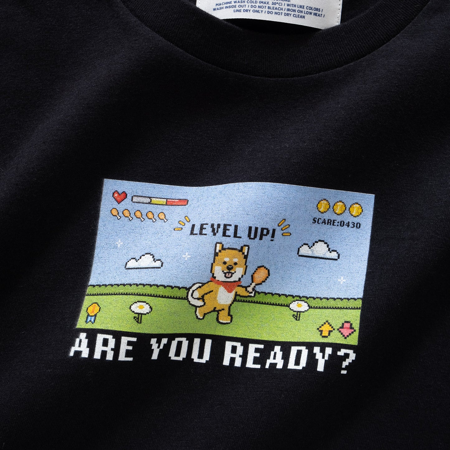 (ZT1226) 童裝P仔像素遊戲圖案Tee