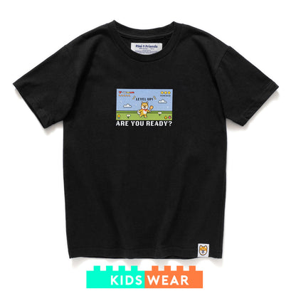 (ZT1226) 童裝P仔像素遊戲圖案Tee