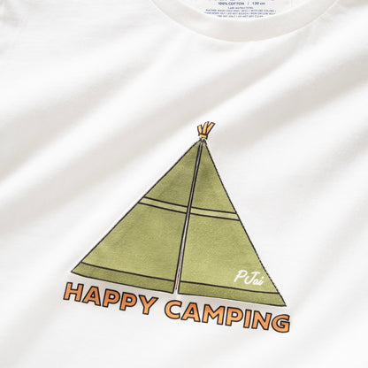 (ZT1393) 童裝P仔Happy Camping圖案Tee