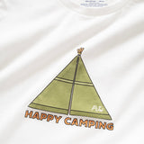 (ZT1393) Kids Happy Camping Graphic Tee