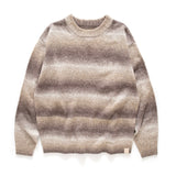 (KN061) Gradient Color Knitted Pullover