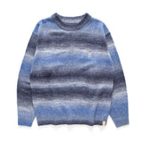 (KN061) Gradient Color Knitted Pullover