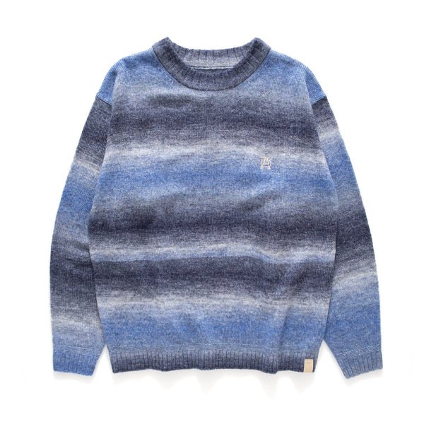 (KN061) Gradient Color Knitted Pullover