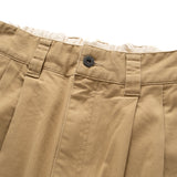 (PT342) 2 Tucks Cotton Twill Pants