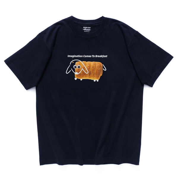 (ZT1148) Imagination Comes To Breakfast Dog Graphic Tee