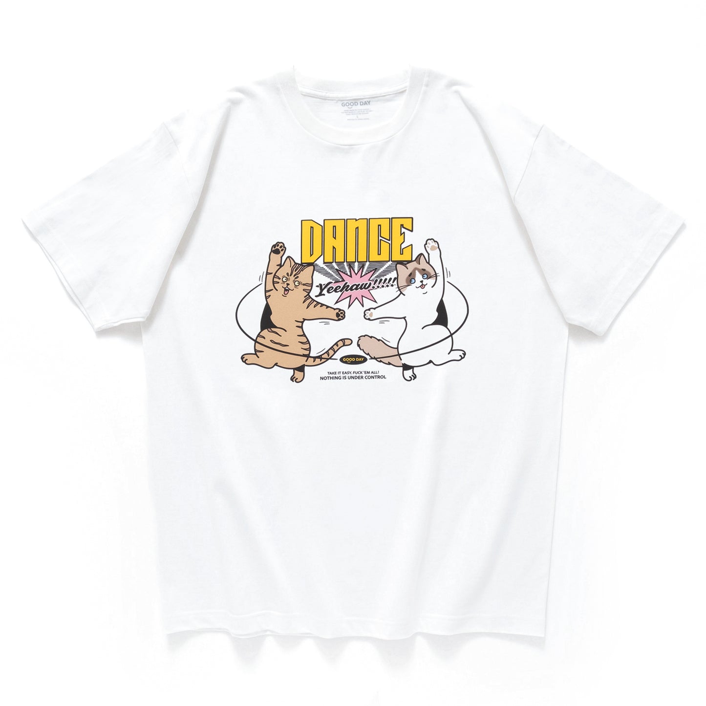 (ZT1747) Dance Cat Graphic Tee