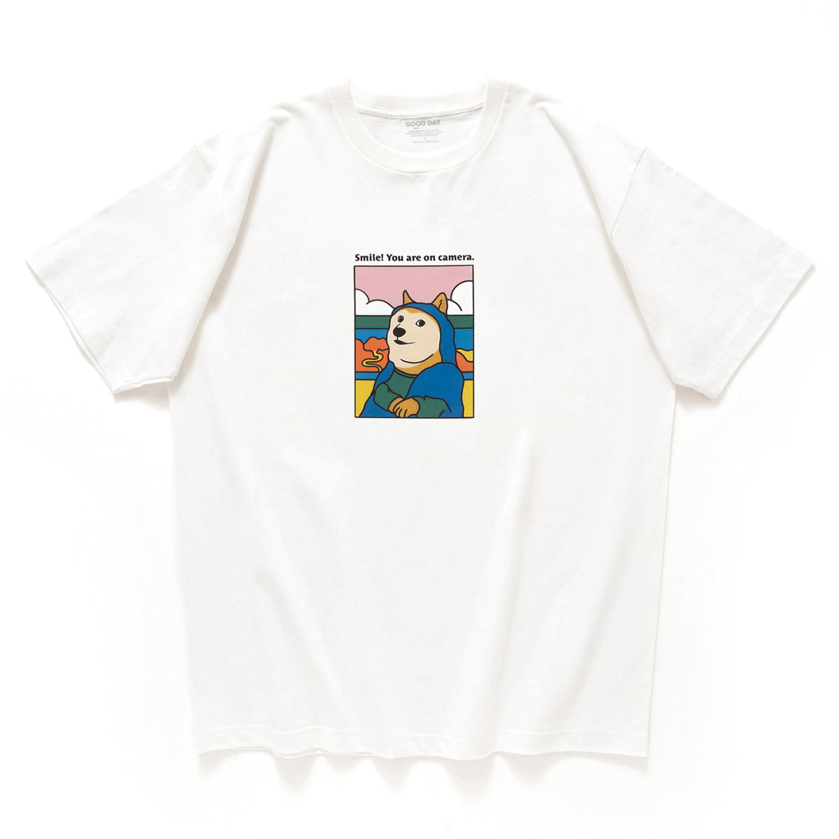 (ZT1991) Smile You Are on Camera 圖案 Tee